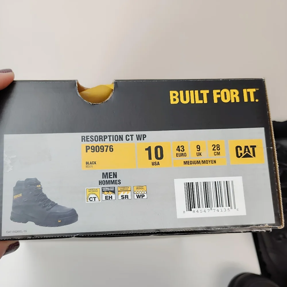 CAT Resorption Composite Toe Waterproof P90976 MEN'S Size 10 M